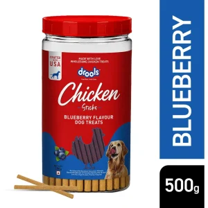 Drools Blueberry Flavour Chicken Sticks Treat for Dogs