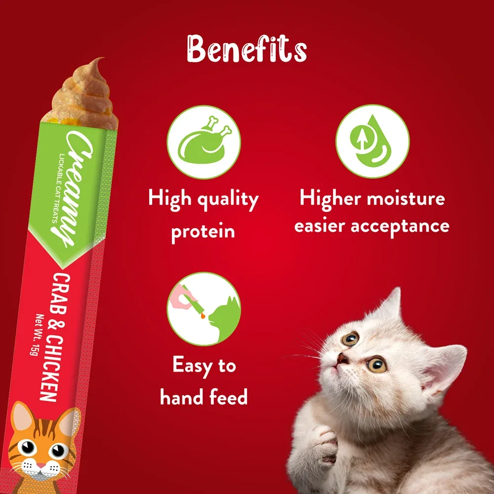 Drools Crab & Chicken Creamy Cat Treats - Image 2