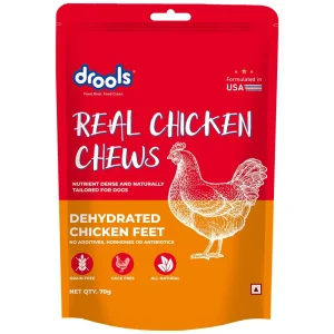 Drools Dehydrated Real Chicken Feet Chews Treat for Dogs