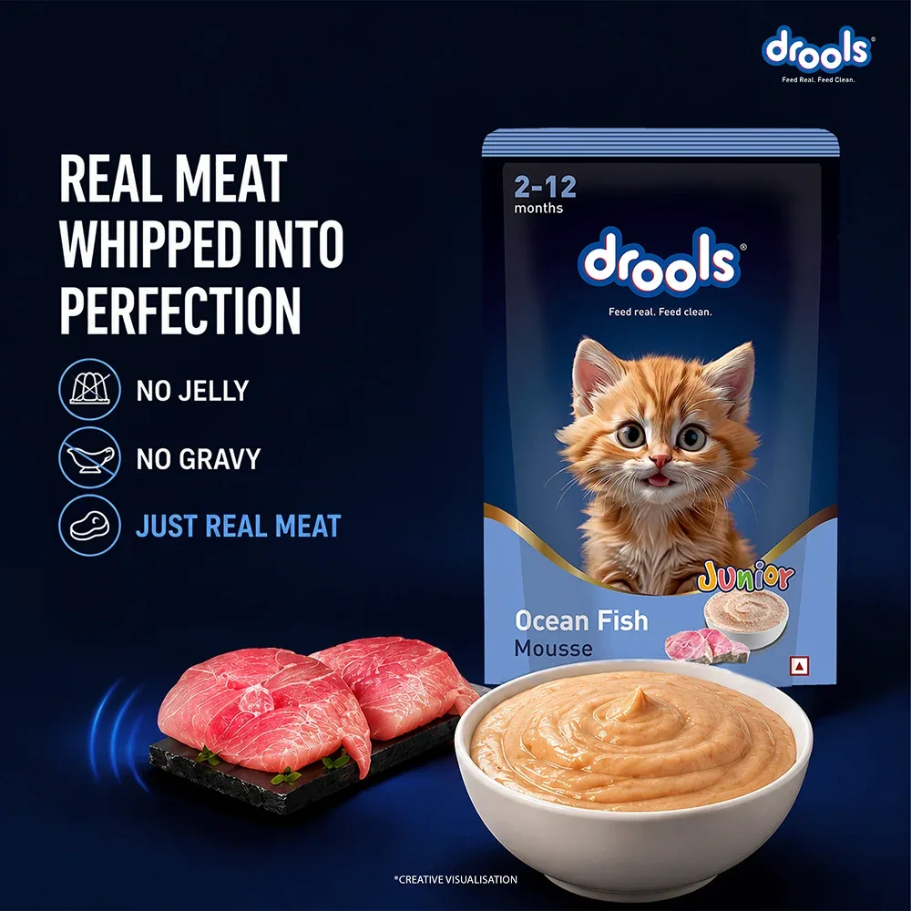 Drools Ocean Fish Mousse Kitten Cat Wet Food - Image 2