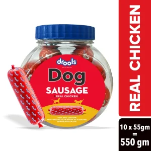 Drools Real Chicken Sausage Dog Treats (Jar)