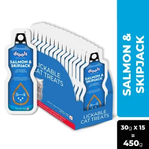 Drools Salmon & Skipjack Creamy Lickable Cat Treats