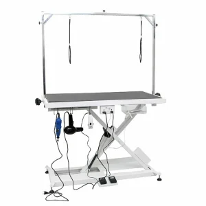 Dura Dog Electric X-Base Table with Tool Organizing System, 23.5 x 47 inches