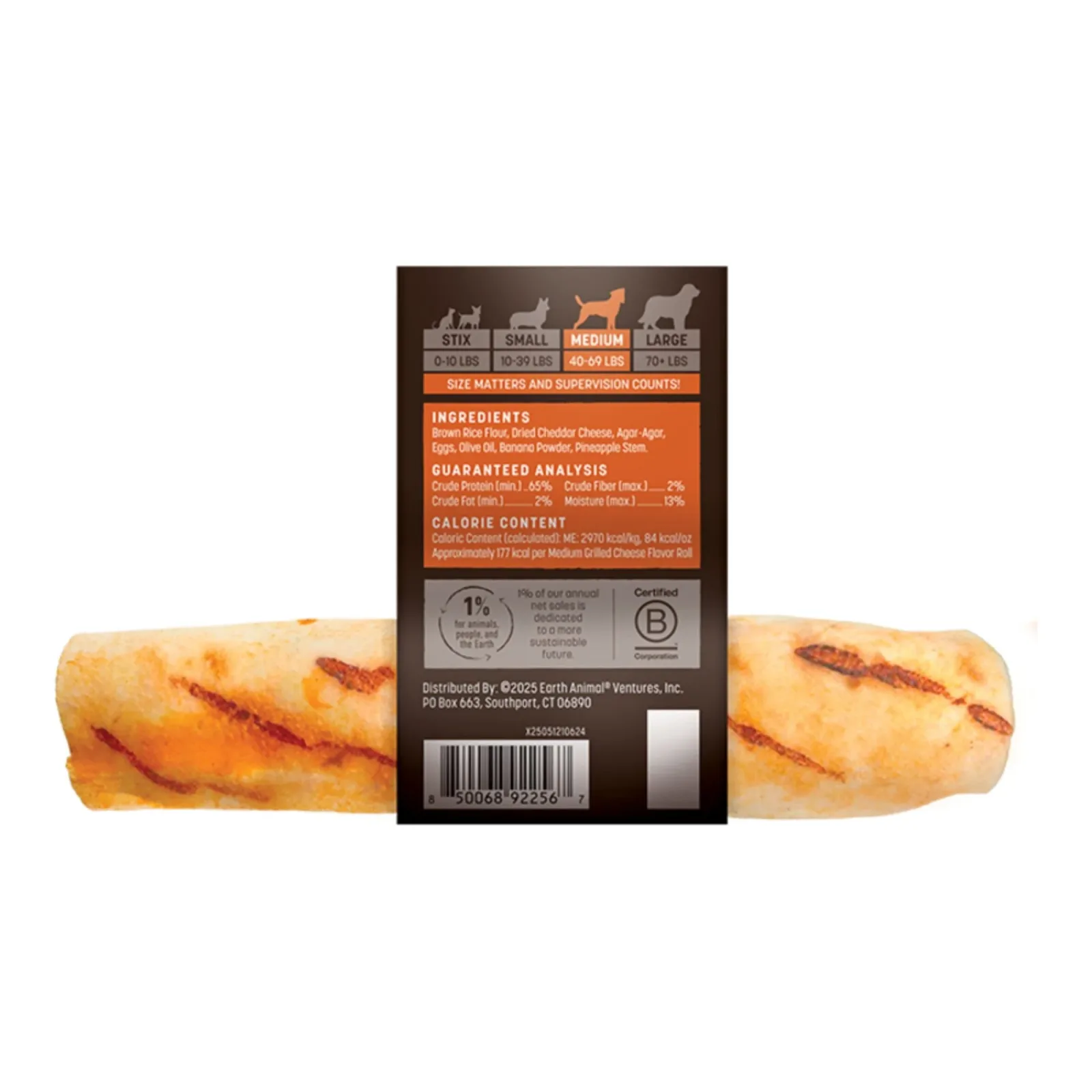 Earth Animal Dog No, Hide From The Grill Grilled Cheese Rolls Medium, 10 ct - Image 2
