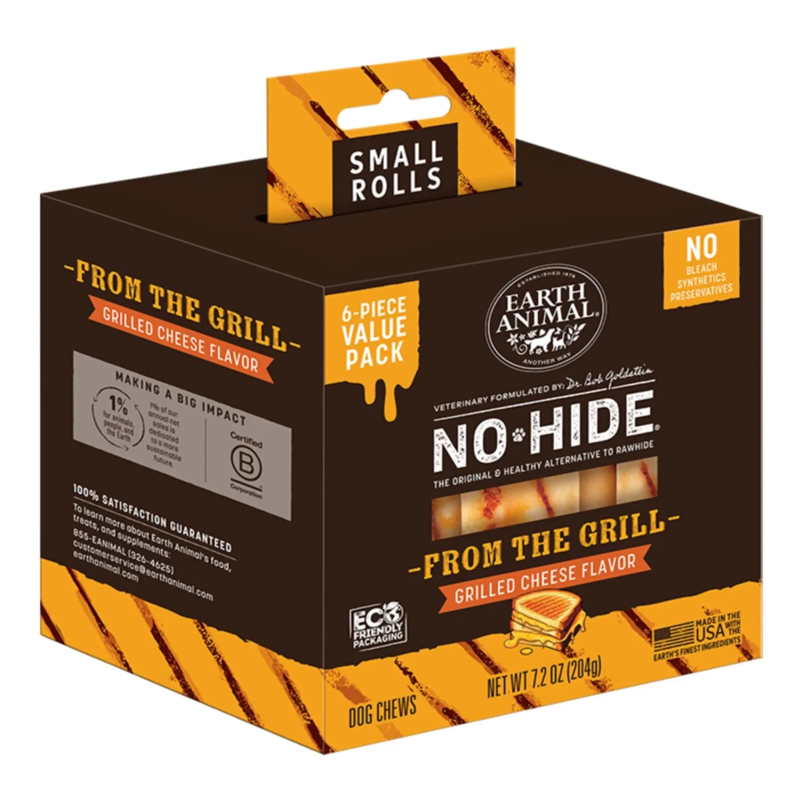 Earth Animal Dog No - Hide From The Grill Grilled Cheese Rolls Small Value Pack - 6 ct - Image 2