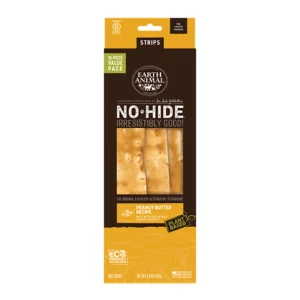 Earth Animal Dog No - Hide Original Collection Peanut Butter Strips Value Pack - 10 ct