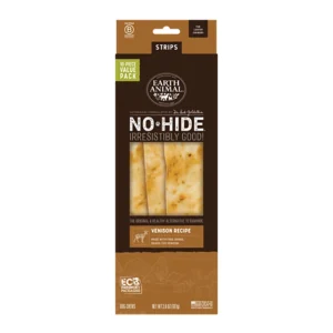 Earth Animal Dog No - Hide Original Collection Venison Strips Value Pack - 10 ct