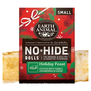 Earth Animal Dog No - Hide Seasonal Collection Holiday Feast Rolls Small - 20 ct