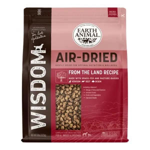 Earth Animal Dog Wisdom Air-Dried From The Land Recipe 8 lb