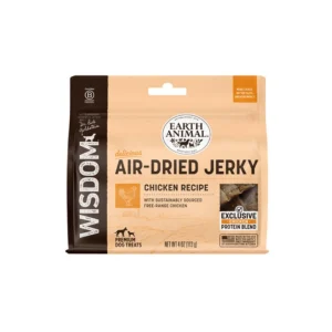 Earth Animal Dog Wisdom Air-Dried Jerky Chicken 4 oz