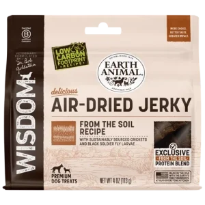 Earth Animal Dog Wisdom Air-Dried Jerky From The Soil, 4 oz