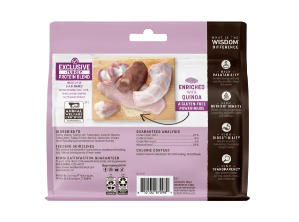Earth Animal Dog Wisdom Air-Dried Jerky Turkey 4 oz - Image 2