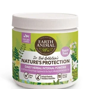 Earth Animal Flea And Tick Program Daily Internal Powder For Dogs 8 oz. Yeast Free