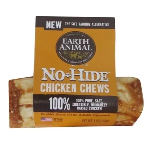 Earth Animal No Hide Chicken Chews Dog Treats, 4 in 24 ct