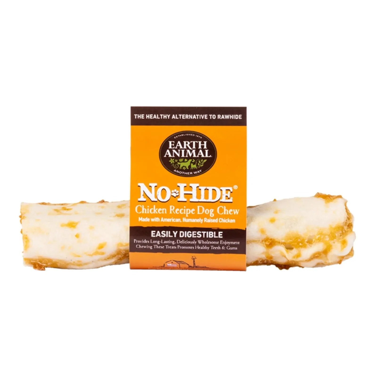 Earth Animal No Hide Chicken Chews Dog Treats, 7 in (24 Counter Box)
