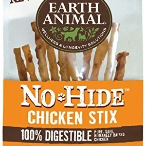 Earth Animal No Hide Chicken Stix Dog Treats, 10 ct