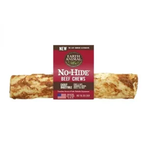 Earth Animal No Hide Dog Chews- Beef Large 12 ct