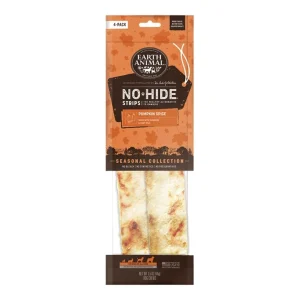 Earth Animal No-Hide - Long-Lasting Pumpkin Spice Dog Chew, 4 ct