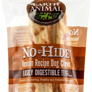 Earth Animal No-Hide - Rawhide-Free Venison Dog Chew 11 in, 2 ct