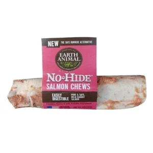 Earth Animal No Hide Salmon Chews Dog Treats, Small 24 ct