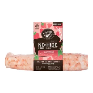 Earth Animal No-Hide strawberries cream rolls Medium, 24 ct