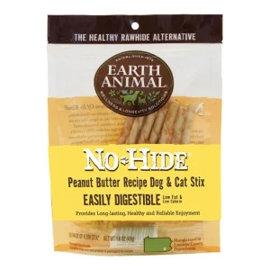 Earth Animal Nohide Peanut Butter Stix 10 ct