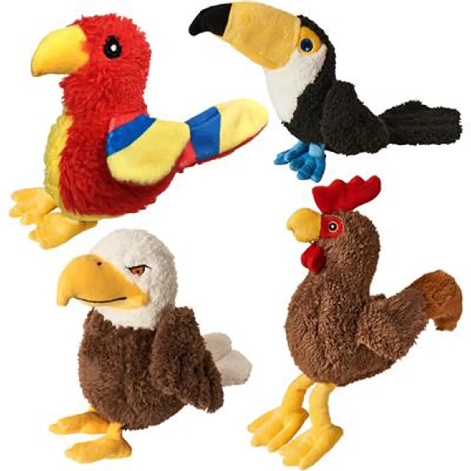 Earth Dog Toy Birds, Assorted, 8 in