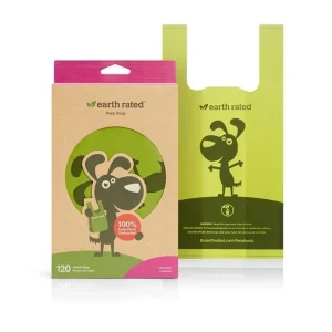 Earth Rated Poop Bag Dog Lavendar With Handle, 120 ct