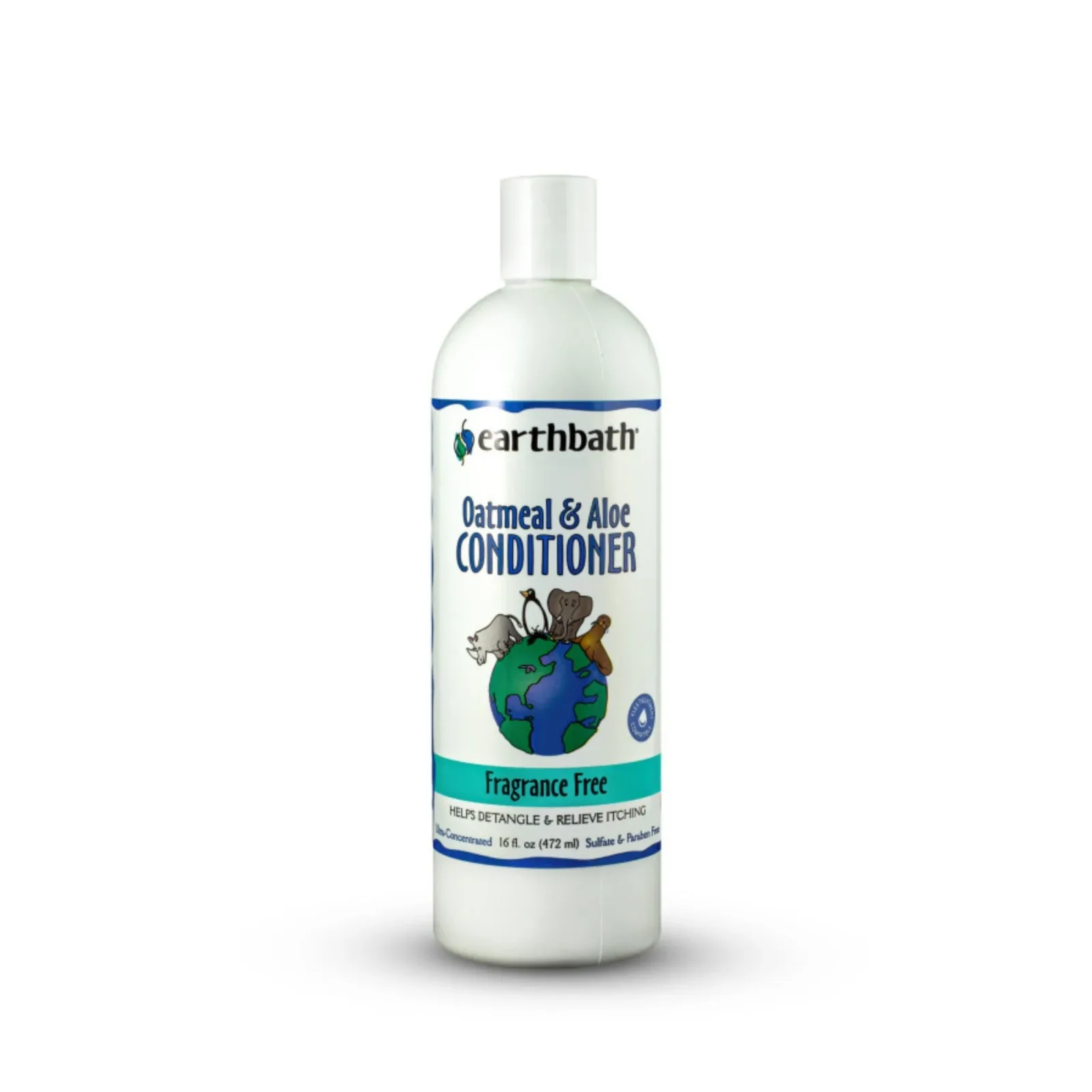 Earthbath Oatmeal & Aloe Conditioner, Fragrance Free 16 oz