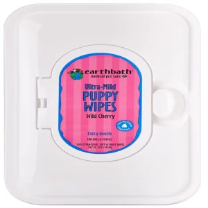 Earthbath Ultra-Mild Puppy Wipes, Wild Cherry 100 ct