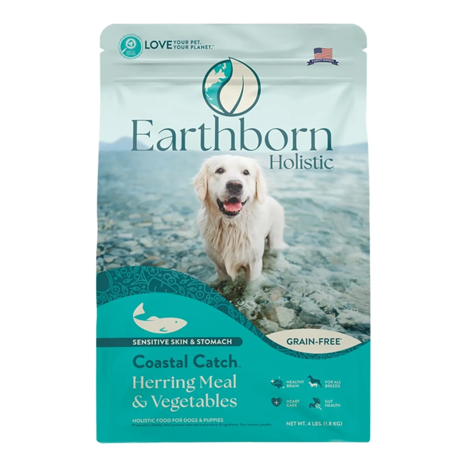 Earthborn Dog Grain-Free Coastal Catch, 4 lb