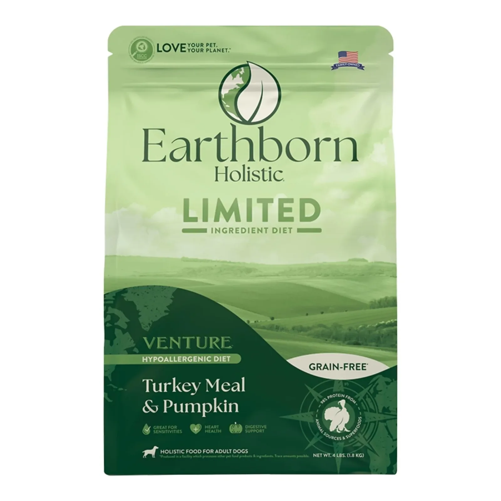 Earthborn Dog Venture Grain-Free Turkey Butternut Squash 4 lb