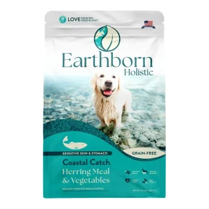 Earthborn Holistic Coastal Catch Grain-Free Dry Dog Food Herring Meal & Vegetables, 12.5 lb