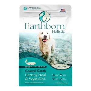 Earthborn Holistic Coastal Catch Grain-Free Dry Dog Food Herring Meal & Vegetables, 25 lb