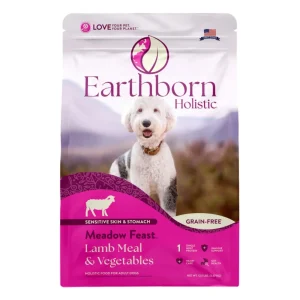 Earthborn Holistic Meadow Feast Grain-Free Dry Dog Food Lamb Meal & Vegetables, 12.5 lb