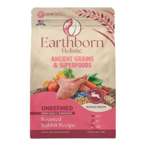 Earthborn Holistic Unrefined Ancient Grains & Superfoods Dry Dog Food Roasted Rabbit 4 lb