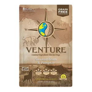 Earthborn Holistic Venture LargeI.D. Grain-Free Dry Dog Food Smoked Bison & Pumpkin 25 lb