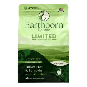 Earthborn Holistic Venture Limited Ingredient Diet Grain-Free Dry Dog Food Turkey Meal & Pumpkin 25 lb