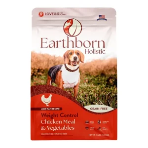 Earthborn Holistic Weight Control Grain-Free Dry Dog Food Chicken Meal & Vegetables, 25 lb