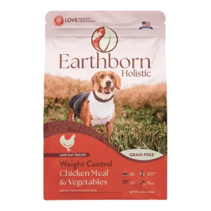 Earthborn Holistic Weight Control Grain-Free Dry Dog Food Chicken Meal & Vegetables 4 lb