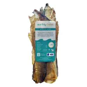 Earthly Dog Grain-Free Folded Walleye Skin - 10 ct