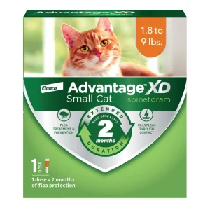 Elanco Advantage XD Topical Flea Protection for Cats 1 dose (2 months of protection) SmallCats (1.8-9 Lbs)