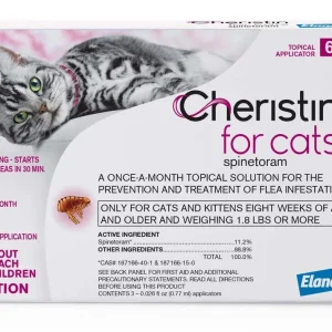 Elanco Cheristin Topical Flea Treatment & Prevention for Cats 6 ct