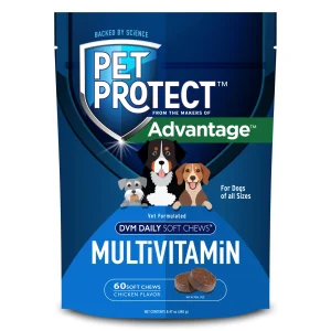 Elanco Pet Protect Advanage Daily Multivitamin Dog Supplement Chicken 60 ct