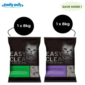 Emily Pets Apple and Lavender Scented Cat Litter Combo (1+1)