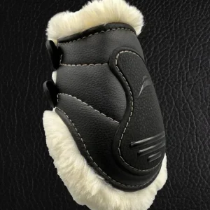 eQuick Glam Rear Fluffy Boot- Black- Large