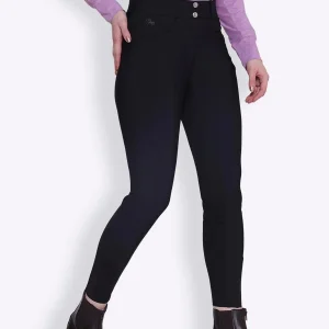 Equine Couture Slimming Breeches-Black, 24 in