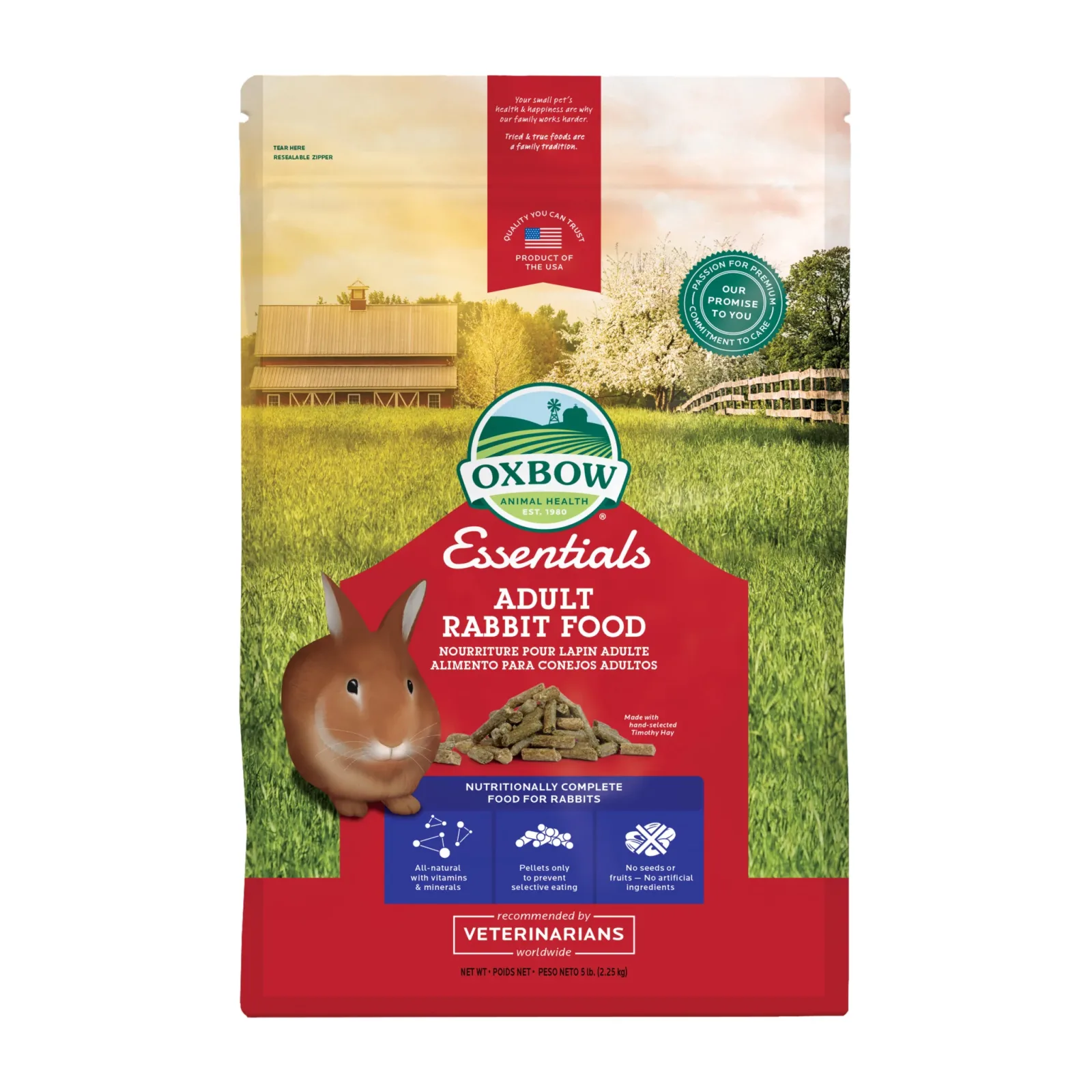 Essentials ADULT Rabbit Food - 5 & 10 lb.