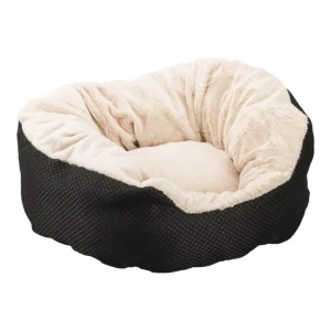 Ethical Pet Sleep Zone Basket Weave Cuddler 18 in Black