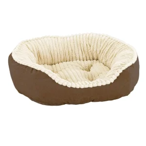 Ethical Pet Sleep Zone Carved Plush 26 in Chocolate